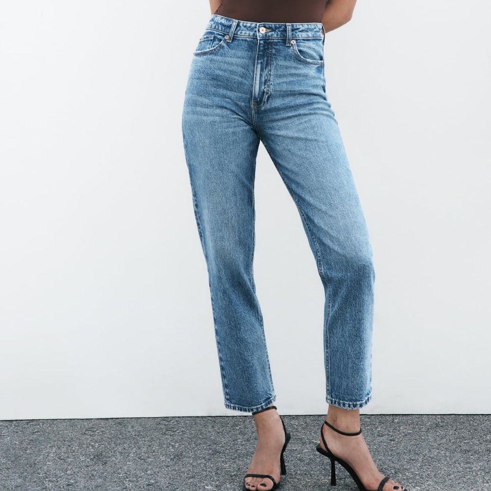 Zara High Waist Mom Jeans